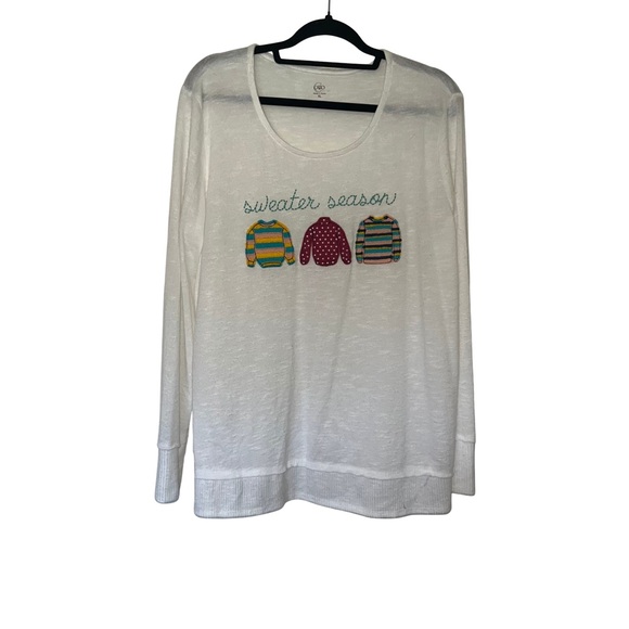 Cato Tops - Cato White Long Sleeve Top